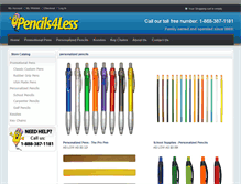 Tablet Screenshot of pencils4less.com